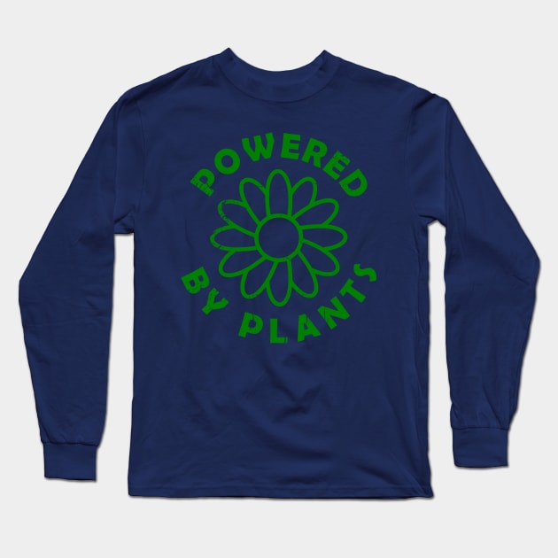 Powered by Plants Long Sleeve T-Shirt by Applecrunch